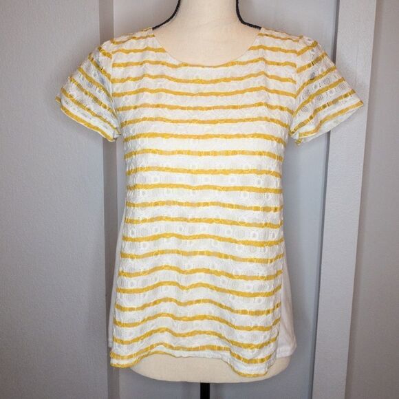 Rope‎ Picnic Lace Overlay Eyelet Shirt - Picture 1 of 5